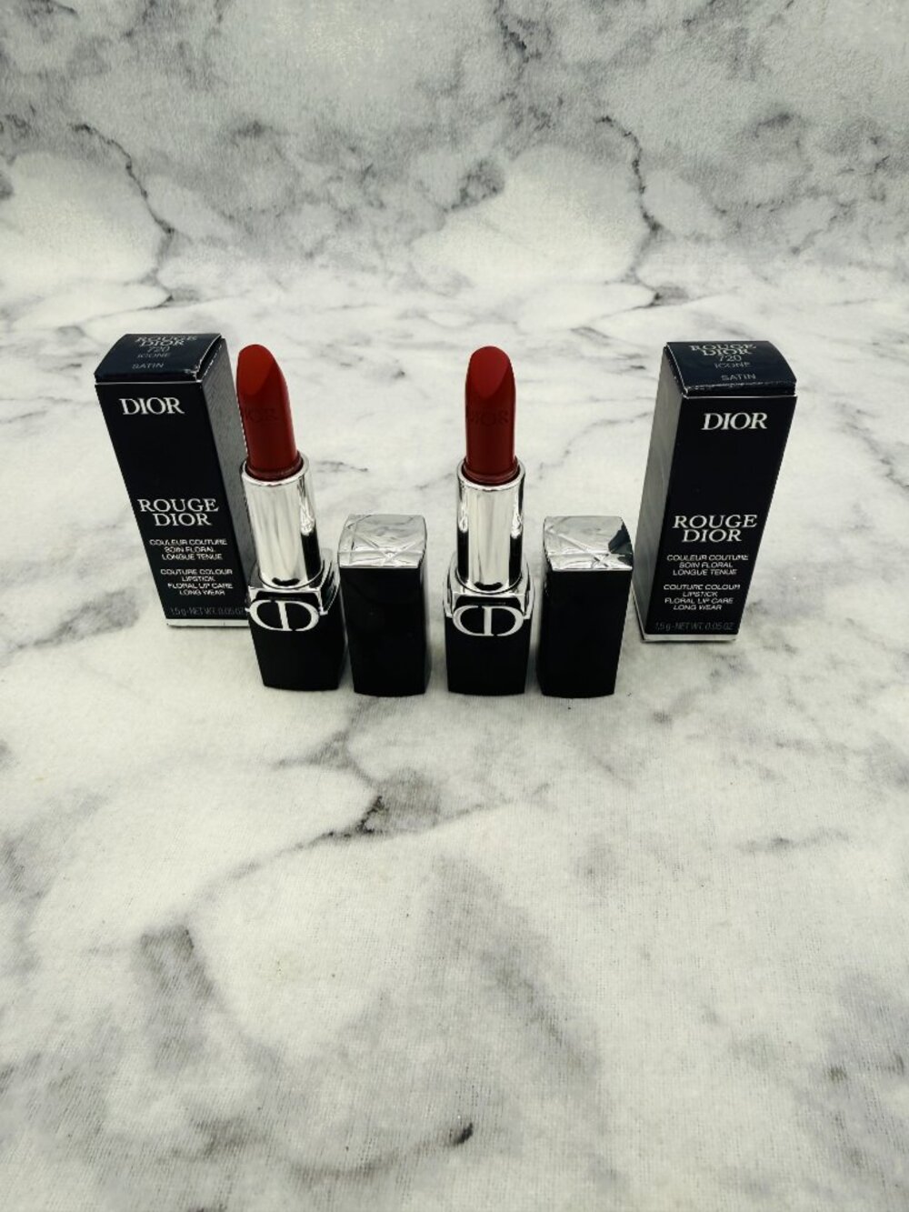 DIOR Beauty Gift Set-Couture Colour Lipstick 720 Satin,Long Wear-2pc-BOXED-NEW - Picture 3 of 13